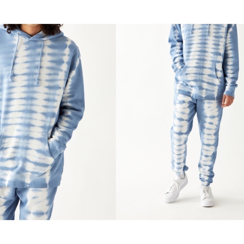 PacSun Blue Tie Dyed Hoodie - Picture 2 of 12